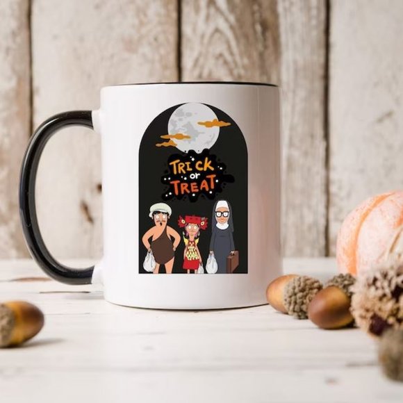 Halloween Trick or Treat Belcher Mug, Tina Belcher, Gene Belcher, Louise Belcher - Picture 1 of 1